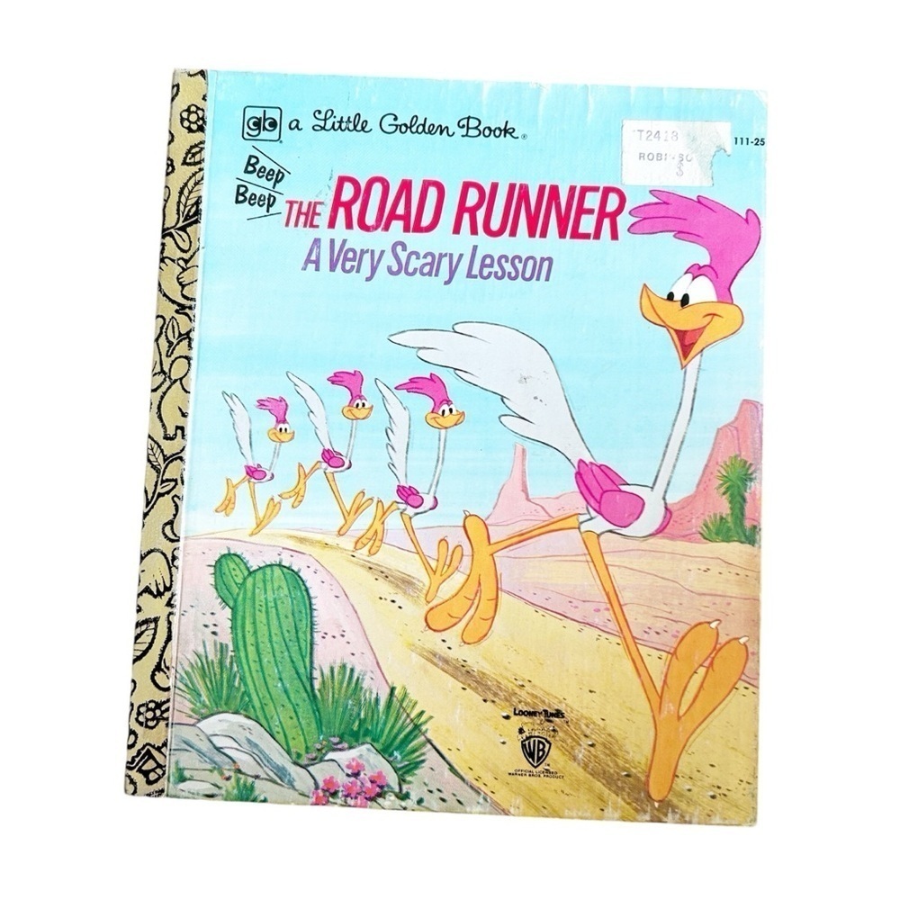 Beep Beep The Road Runner A Very Scary Lesson Vintage Little Golden Book Warner